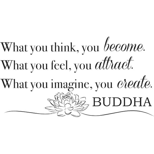 WallPops Become What You Think Wall Quote